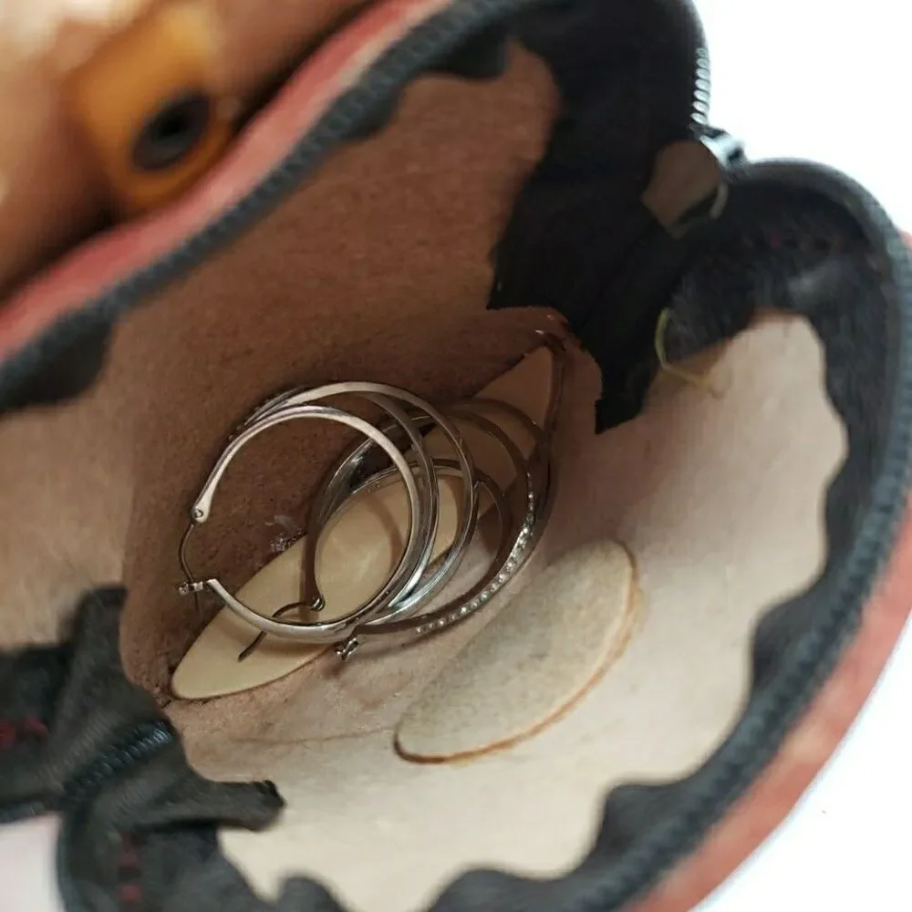 Lucky Cat Coin Purse Leather Maneki Neko Wallet Keychain Fish Charm - Picture 13 of 14